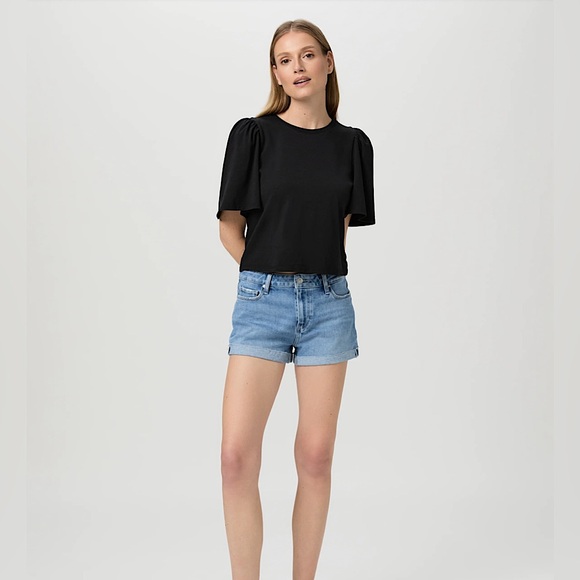 PAIGE Jimmy Jimmy Denim Shorts, Size 26, Dark Blue - Picture 1 of 10